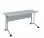 Стол ученический 2-местный регулируемый (рост 5-7) 1200х500 мм ЛДСП Серый/Металл Серый_3680288