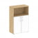 Шкаф средний широкий Шифт SK.ST-2.2R white Тиквуд Светлый/Стекло White 800*420*1207_3882848