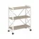 Стеллаж на колесных опорах - 3 полки LOFT  VR.L-MST.K-3.8 Металл белый Дуб Аттик_227367
