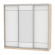 Шкаф-купе B-230х235х60-1(ДСС-Белый-D7D8D7)_356385