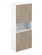 Шкаф высокий с нишей Sigma SG.861.WH.OD.OD Белый Дуб темный_750132