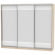 Шкаф-купе B-220х270х60-2(ДСС-Белый-D10D10D10)_359059