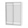 Шкаф-купе B-230х160х60-1(Белый-D8D8)_355712