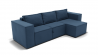 Диван Хилтон-3 угол левый/правый (ЗР) Цвет фасада: Синий; Тип: Левый/правый; Материал фасада: Металл/Велюр_897015