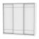 Шкаф-купе B-230х235х60-3(Белый-D7D7D7)_356484
