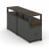Тумба двухсторонняя опорная приставная с ящиком, распашным фасадом и надставкой CONCEPT CN.DTGP-002 B/W Дуб Мали Антрацит_1024352