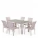 Комплект плетеной мебели T51A/Y376-W85-150x85 6Pcs Latte_155088