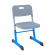 Стул ученический SMARTY регулируемый по высоте (рост 3-5) Синий/Серый_3680929