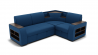 Диван Фараон (ЗР) Цвет фасада: Синий; Тип: Универсальный; Материал фасада: Металл/Велюр_891155