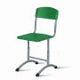 Стул ученический регулируемый ФГК (рост 3-5) 390х487 мм ЛДСП Зеленый RAL 6001/Металл Серый_3680307
