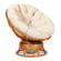 Кресло-качалка PAPASAN/ПАПАСАН w 23/01 B /с подушкой/ 115х78х104 см, Cognac (коньяк), ткань Старт_570706