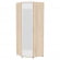 Шкаф распашный Алиса(H6_M2) 2230х854х854 с торцевой ручкой (ДСС-Белый)_354459