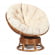 Кресло-качалка PAPASAN/ПАПАСАН w 23/01 B /с подушкой/ 115х78х104 см, Pecan (орех), ткань Старт_570724