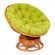 Кресло-качалка PAPASAN/ПАПАСАН w 23/01 B /с подушкой/ 115х78х104 см, Cognac (коньяк), флок Олива, 23_570755
