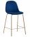 Стул полубарный Валенсия велюр Синий золотые ножки_188188