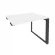 Стол-приставка на О-образном м/к к опорным элементам ONIX O.MO-SPR-1.8 Белый Бриллиант/Антрацит_242241