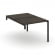 Двойной стол-надставка на опорную тумбу CONCEPT CN.DSN-001 Дуб Мали Черный_917153