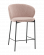 Стул полубарный Тисдейл букле розово-персиковый_3632087