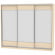 Шкаф-купе B-230х270х60-3(ДМ-D8D8D8)_356729