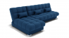 Диван Фиеста-2 угол левый/правый (ЗР) Цвет фасада: Синий; Тип: Левый/правый; Материал фасада: Металл/Велюр_891164