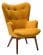 Кресло Хайбэк желтый/т.орех_471177