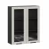 Шкаф кухонный 800 высокий со стеклом Джамис ЛД 296.460.000.156 Черный Кашмир_254961