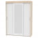 Шкаф-купе T-3-198х145х60-M(ДСС-Белый-10)_348877